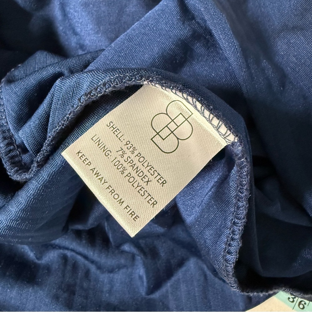 Baltic Born Navy Velvet Maxi‎ Dress Medium Wedding Party Holiday Formal - Picture 12 of 13